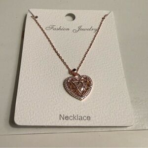 Rose Gold Heart Necklace